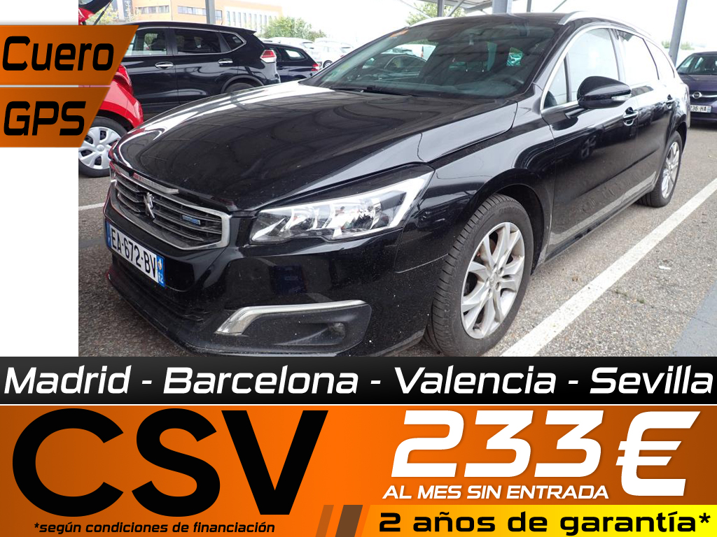 Interior de Peugeot 508 2016 · foto real CSV Motor