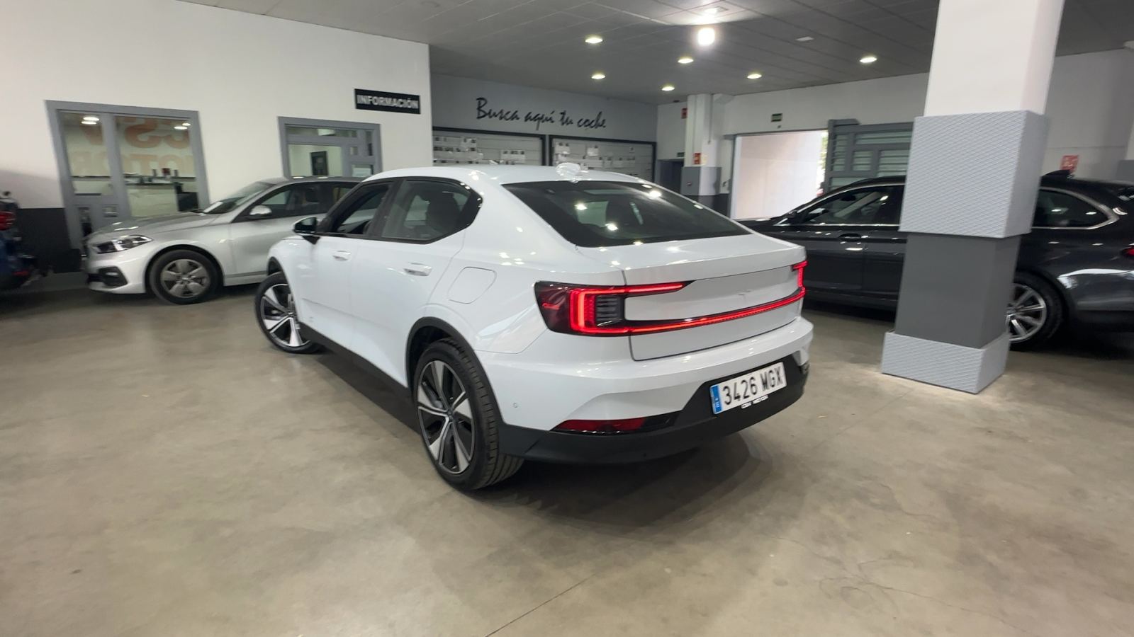 POLESTAR 2 — vista 3/4 trasera izquierda | CSV Motor VALDEFUENTES