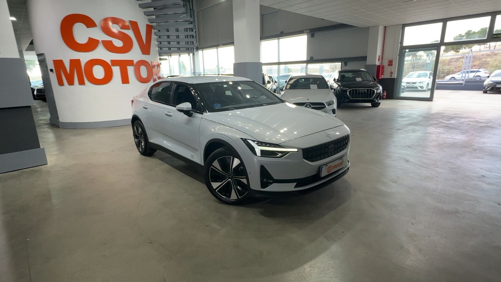 POLESTAR 2 — vista 3/4 delantera derecha | CSV Motor VALDEFUENTES