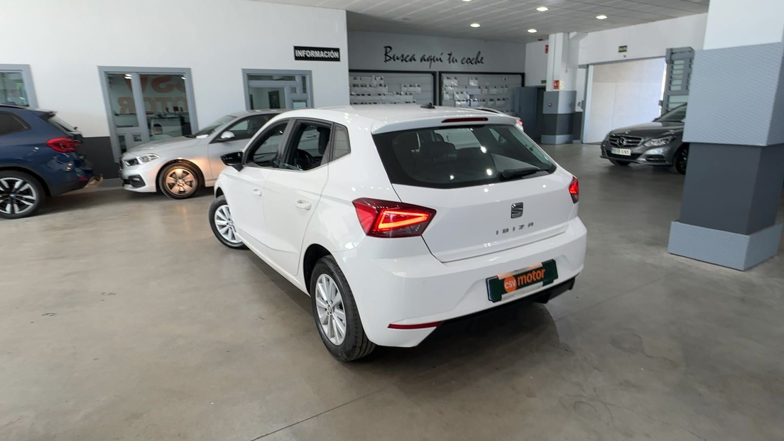 SEAT IBIZA — vista 3/4 trasera izquierda | CSV Motor SEVILLA