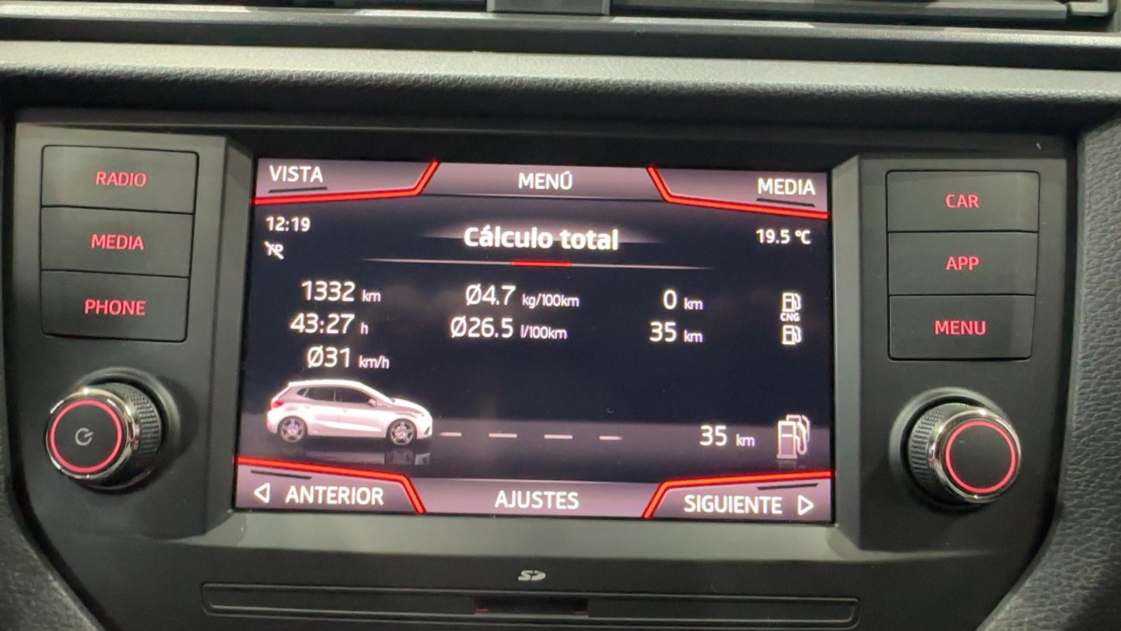 SEAT IBIZA — cuadro de kilómetros | CSV Motor VALDEFUENTES